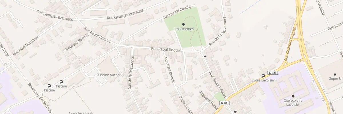 Plan du 45 Rue Raoul Briquet à Auchel