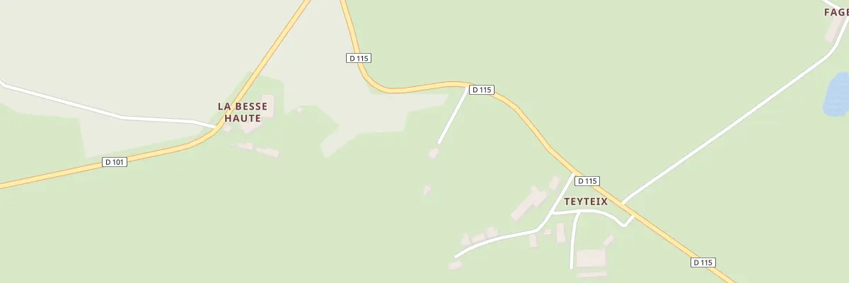 Plan du 8 Teyteix à Feyt