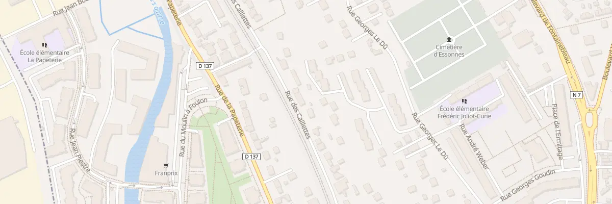 Plan du 25 Rue des Caillettes à Corbeil-Essonnes