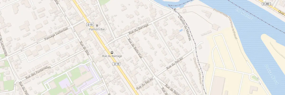 Plan du 7 Rue de Bellevue à Créteil