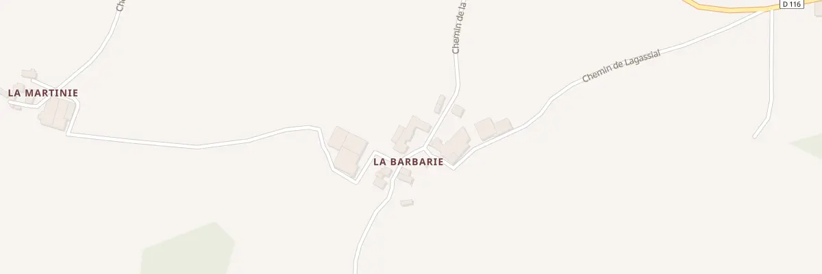 Plan du 5124 La Barbarie à Rullac-Saint-Cirq