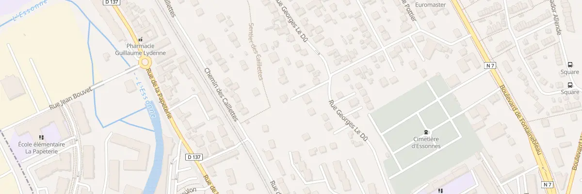 Plan du 98B Rue Georges le Dû à Corbeil-Essonnes