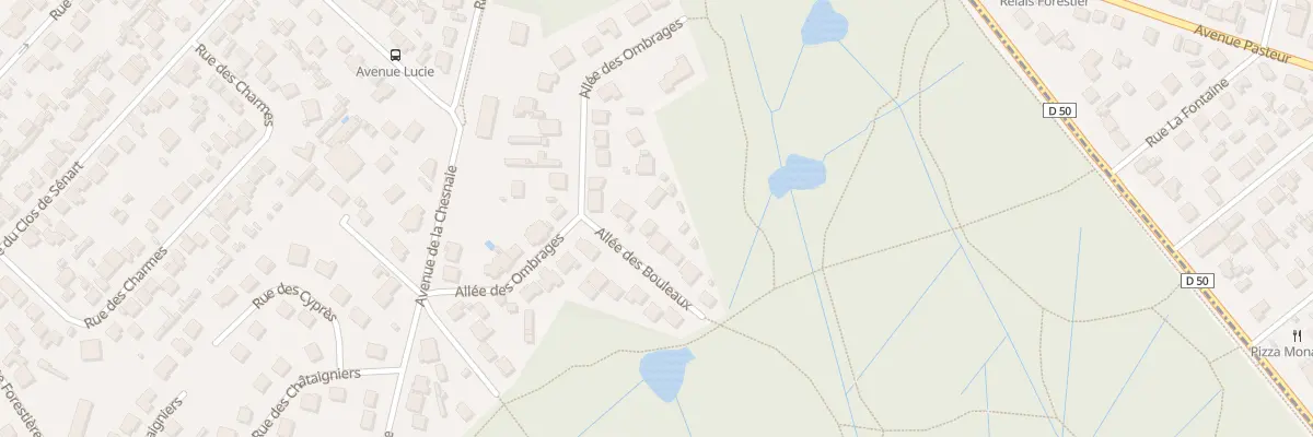 Plan du 5 All des Bouleaux à Montgeron