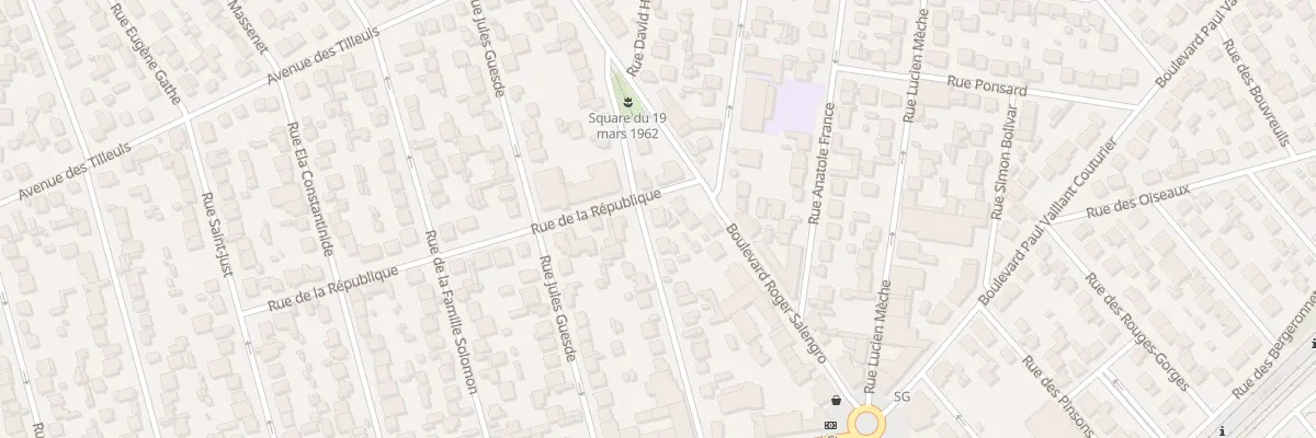 Plan du 32 Rue de la Republique à Goussainville