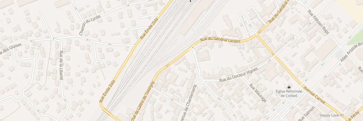 Plan du 7 Rue Mar de Lattre de Tassigny à Corbeil-Essonnes