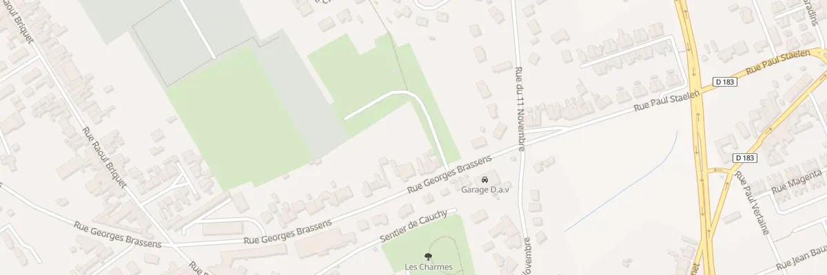 Plan du 77 Rue Georges Brassens à Auchel