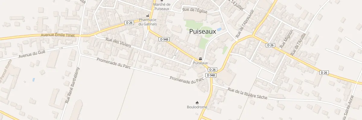 Plan du 41 Rue des Viviers à Puiseaux