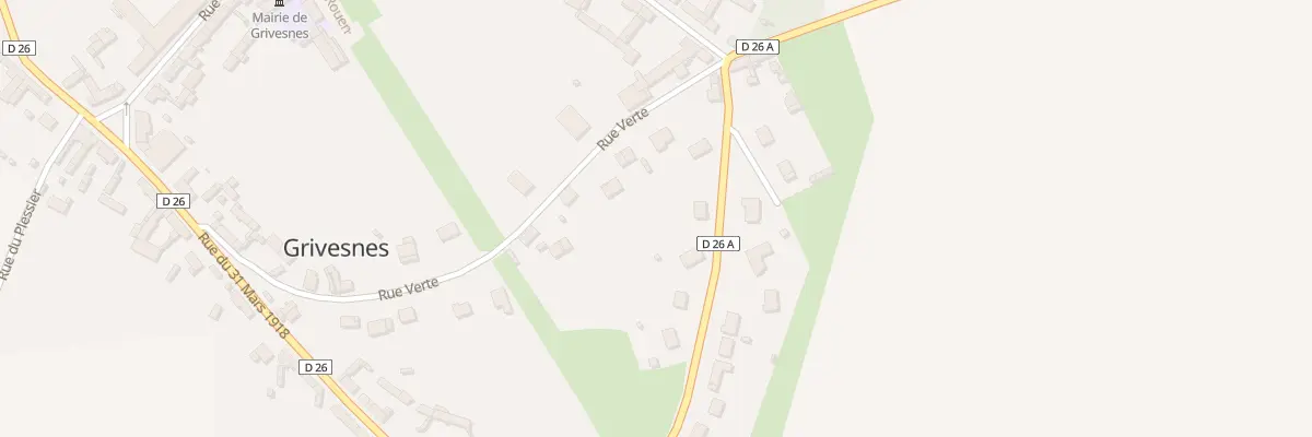Plan du 28 Rue Verte à Grivesnes