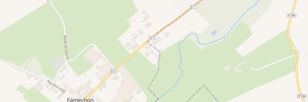 Plan du 1 Rue Principale à Famechon
