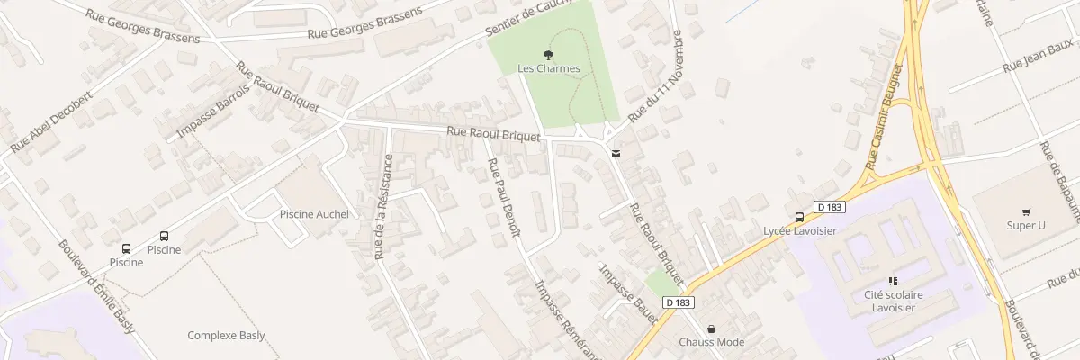 Plan du 39 Rue Raoul Briquet à Auchel