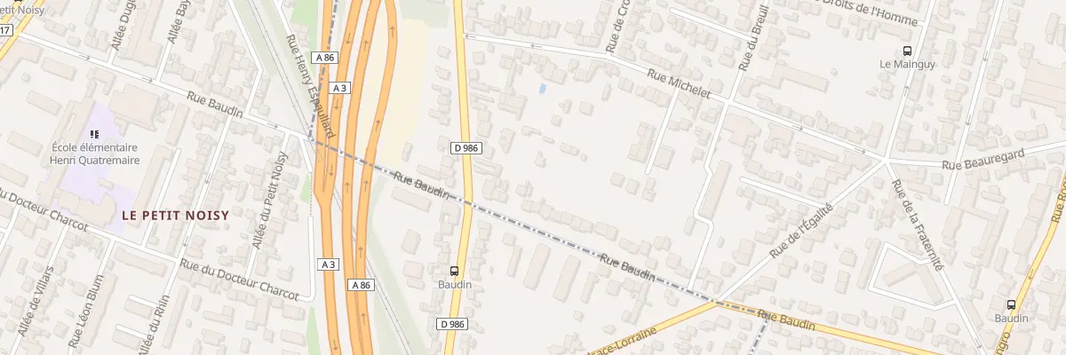Plan du 73 Rue Baudin à Bondy