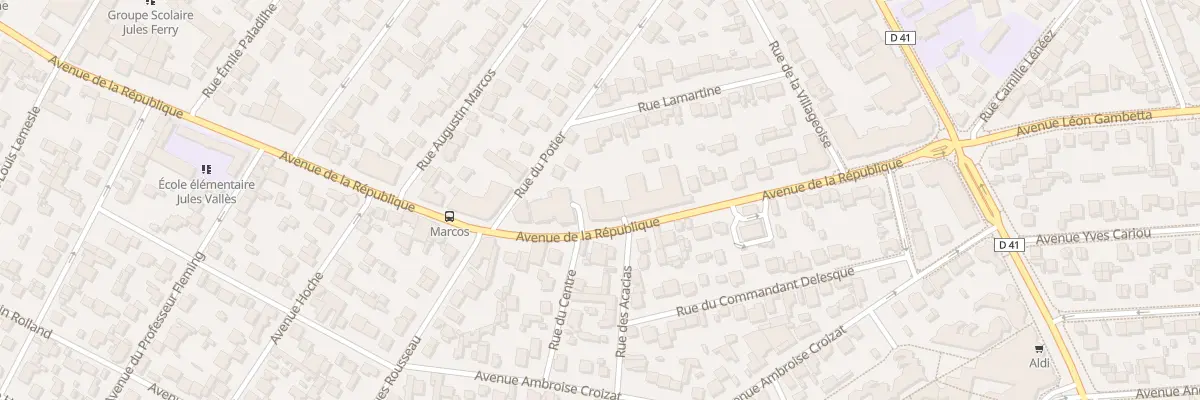 Plan du 101 Av de la République au Blanc-Mesnil