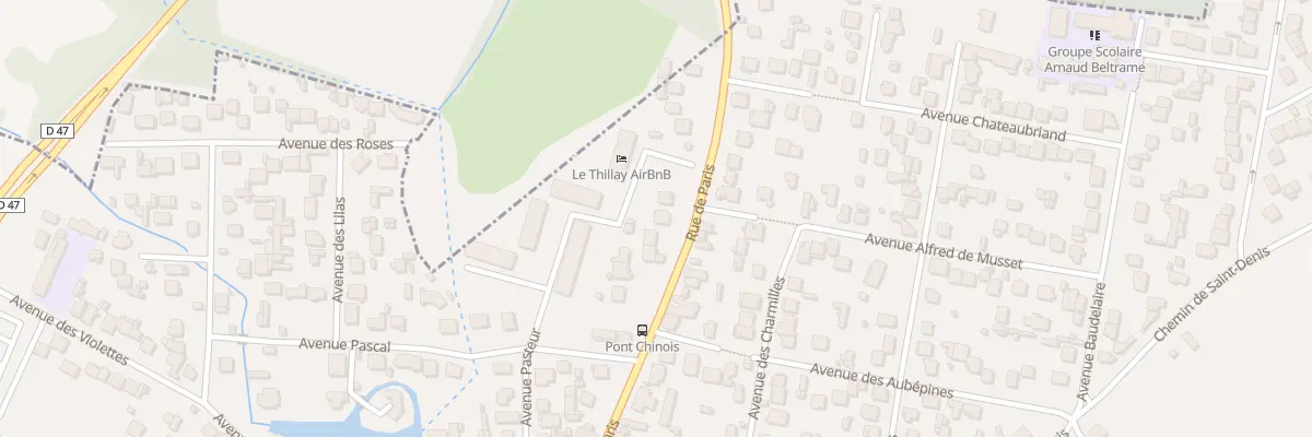 Plan du 119 Rue de Paris au Thillay