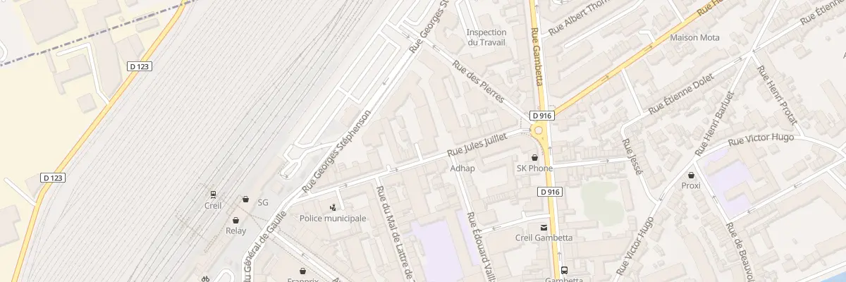 Plan du 24 Rue Jules Juillet à Creil