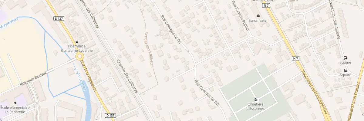 Plan du 94 Rue Georges le Dû à Corbeil-Essonnes