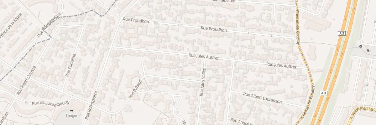 Plan du 38 Rue Jules Auffret à Bobigny