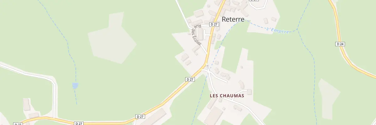 Plan du 1 Rte de Chatain à Reterre