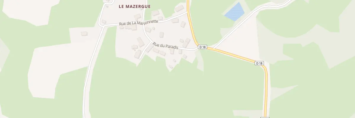 Plan du 3 Rue du Paradis - Le Mazergue à Saint-Merd-la-Breuille
