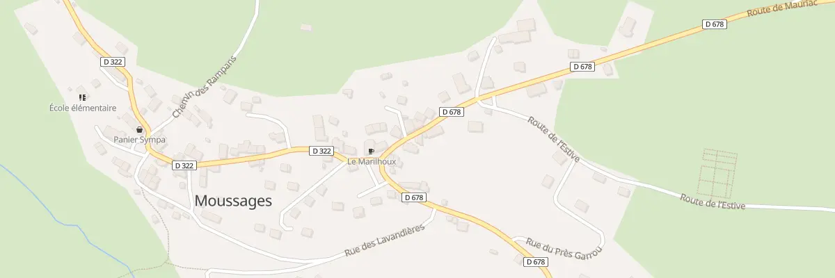 Plan du 5128 Le Bourg à Moussages