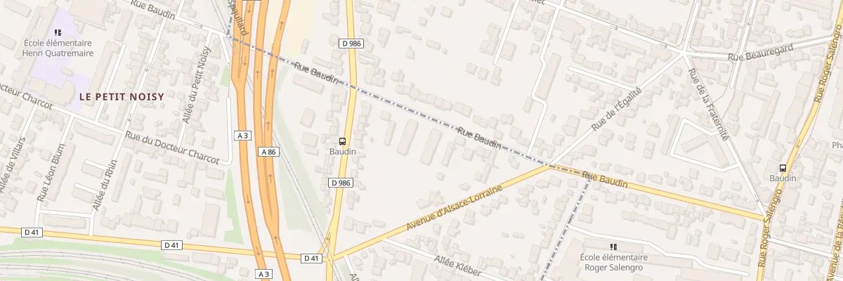 Plan du 90 Rue Baudin à Noisy-le-Sec