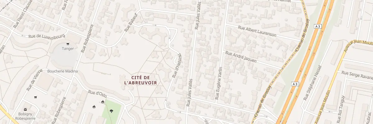 Plan du 34 Rue Jules Valles à Bobigny