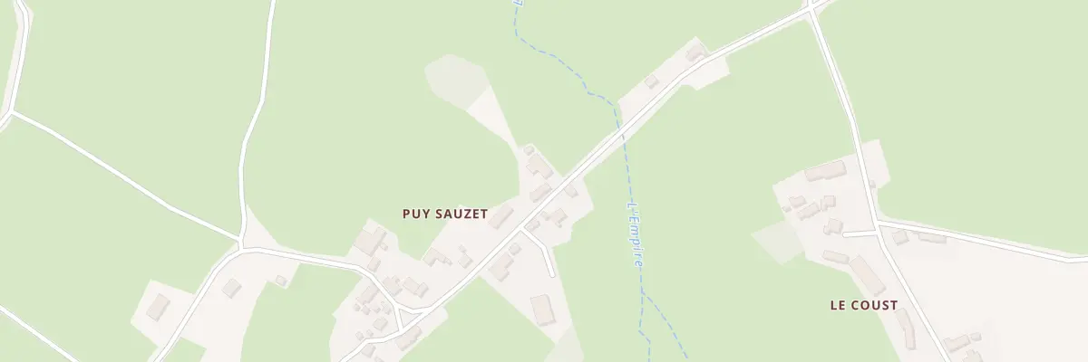 Plan du 6 Puy Sauzet à Reterre