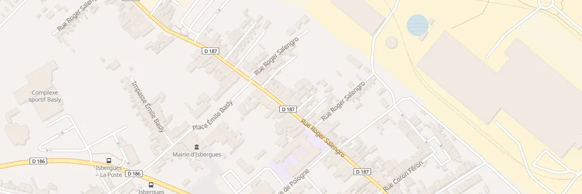Plan du 93 Rue Roger Salengro à Isbergues