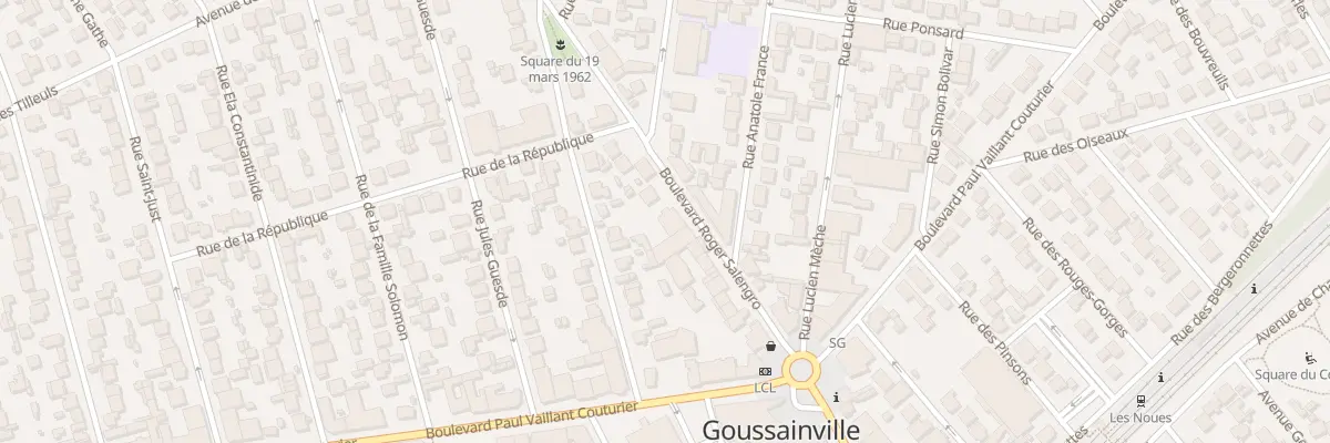 Plan du 33 Bd Roger Salengro à Goussainville