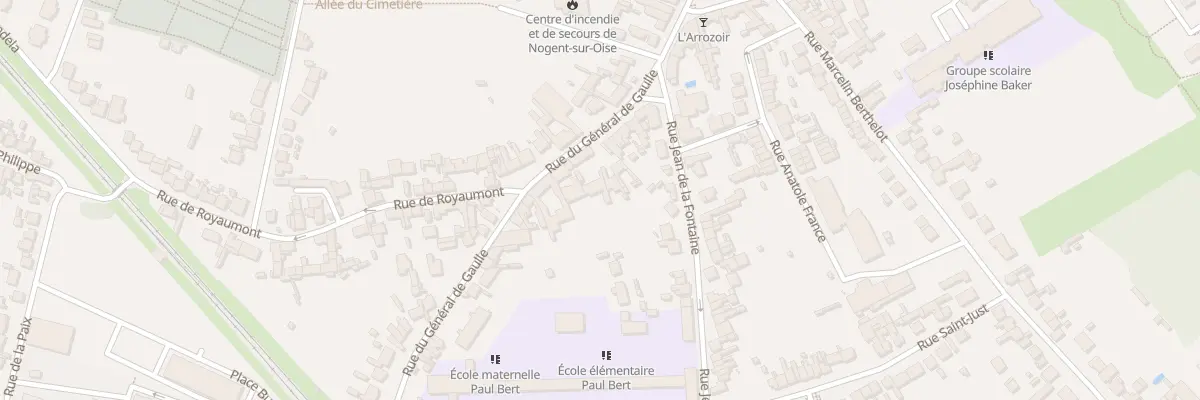 Plan du 21 Rue du Gen de Gaulle à Nogent-sur-Oise