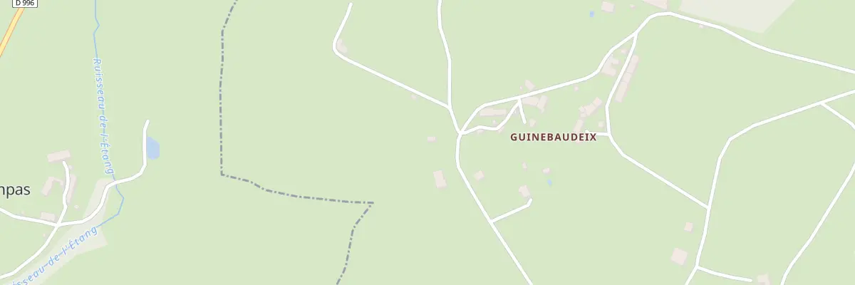 Plan du 26 Guinebaudeix aux Mars