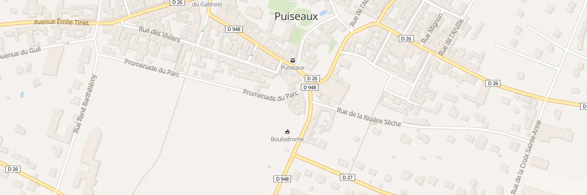 Plan du 1 Prom du Parc à Puiseaux