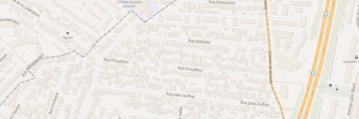 Plan du 35 Rue Proudhon à Bobigny
