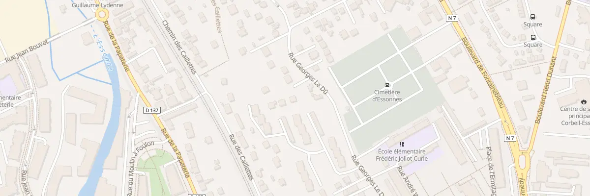 Plan du 110B Rue Georges le Dû à Corbeil-Essonnes