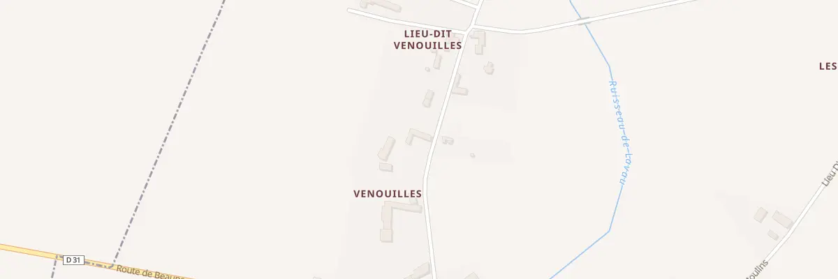 Plan du 9 Venouilles à Juranville