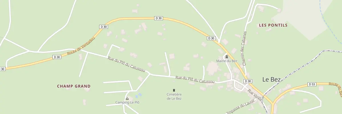 Plan du 14 Rue du Plo du Catussou au Bez