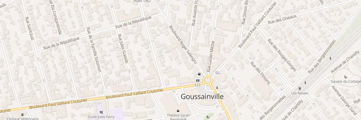 Plan du 25 Bd Roger Salengro à Goussainville