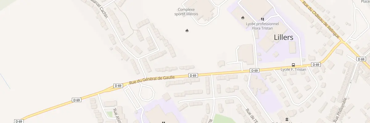 Plan du 25 Av du Général de Gaulle à Lillers
