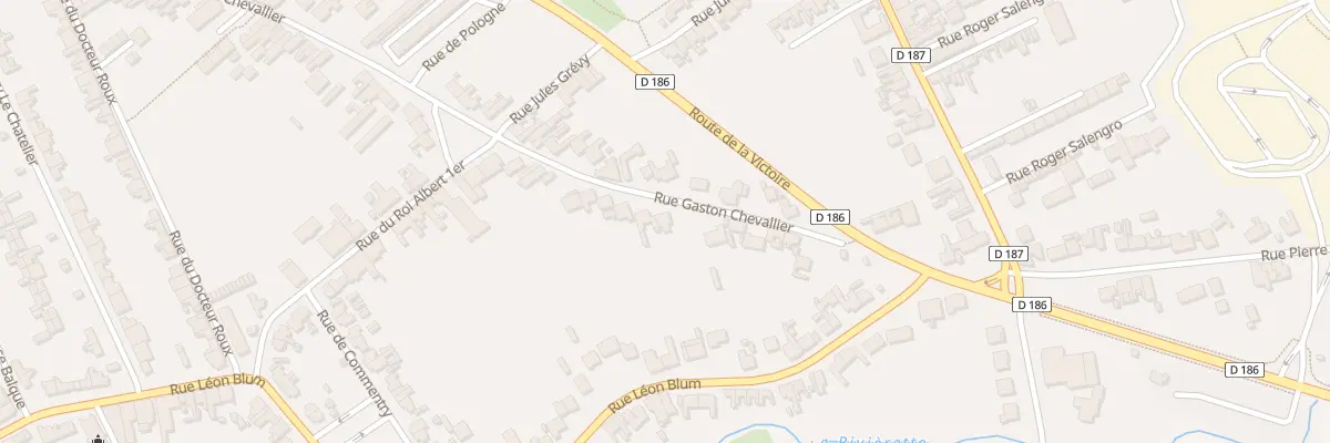 Plan du 552 Rue Gaston Chevallier à Isbergues