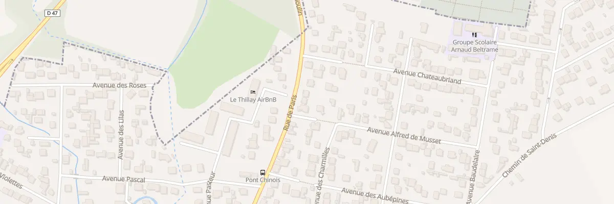 Plan du 172 Rue de Paris au Thillay