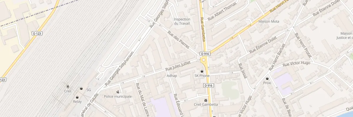 Plan du 18 Rue Jules Juillet à Creil