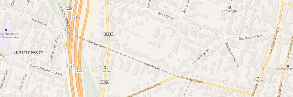 Plan du 89 Rue Baudin à Bondy
