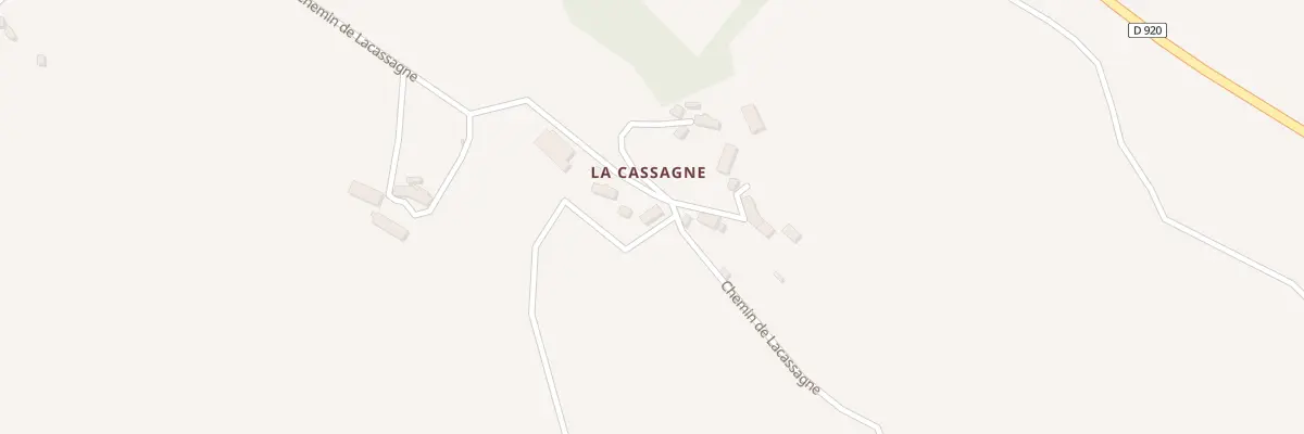 Plan du 5043 La Cassagne à Labesserette