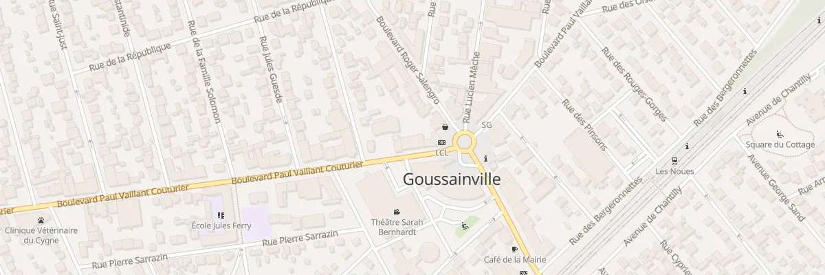Plan du 121 Bd P Vaillant Couturier à Goussainville