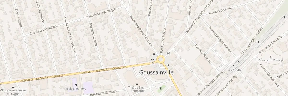 Plan du 21 Bd Roger Salengro à Goussainville