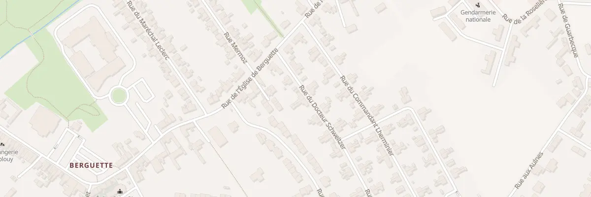 Plan du 6 Rue du Docteur Schweitzer à Isbergues