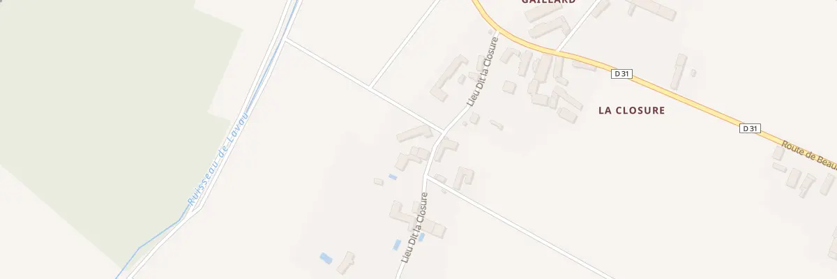 Plan du 6 La Closure à Juranville