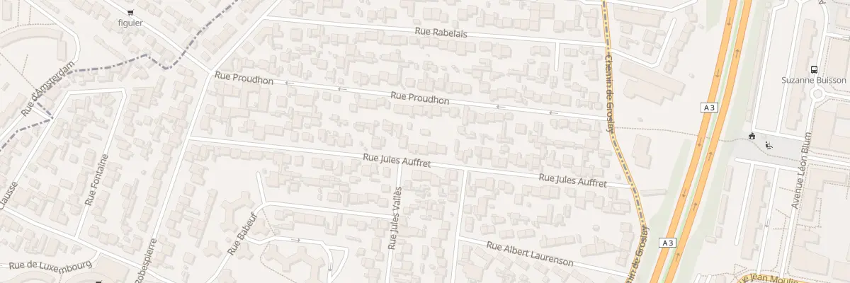 Plan du 49 Rue Jules Auffret à Bobigny