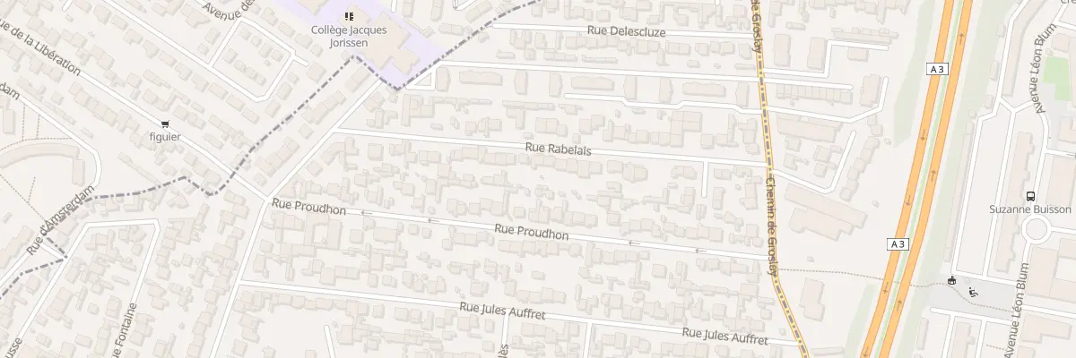 Plan du 36 Rue Rabelais à Bobigny