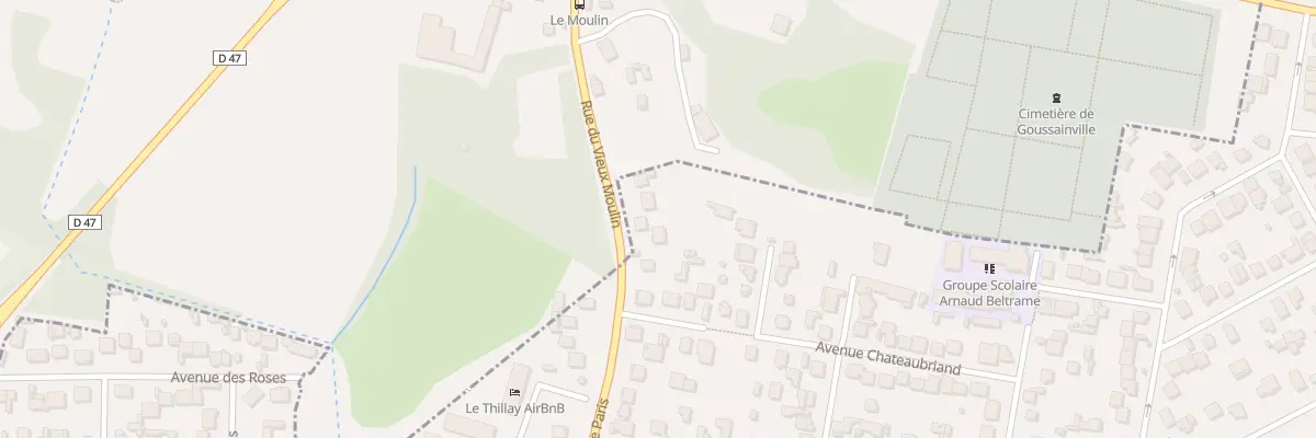 Plan du 182B Rue de Paris au Thillay