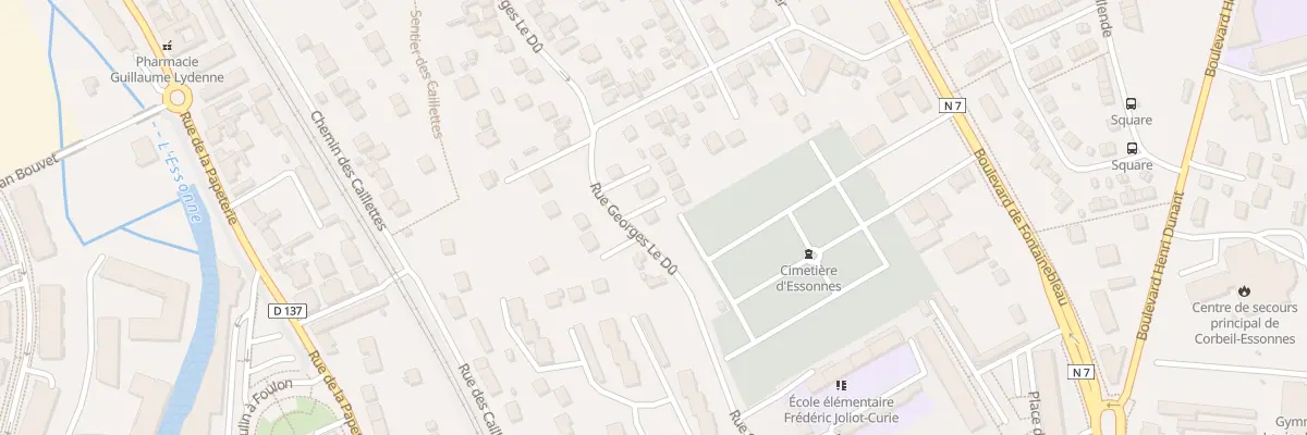 Plan du 87Q Rue Georges le Dû à Corbeil-Essonnes